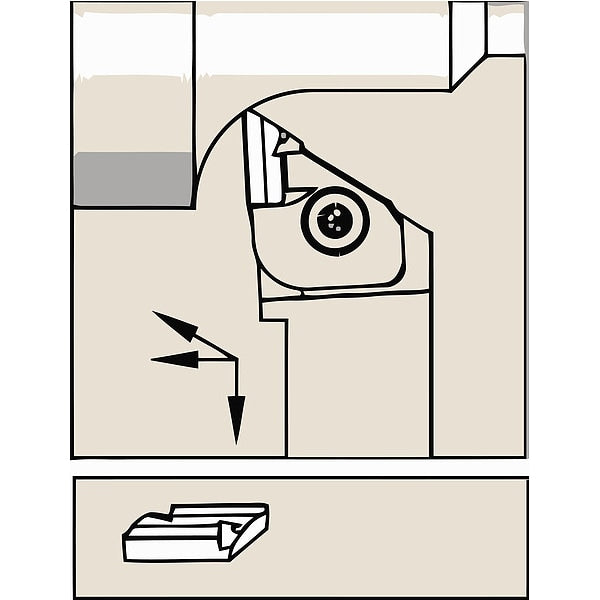 Grooving/Parting Insert, NF-K, Carbide