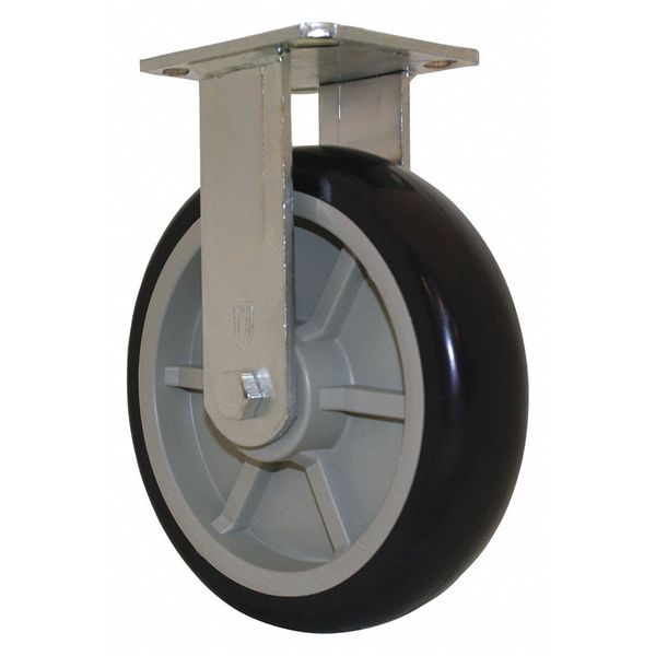 Poly Wheel, Rigid Plate Caster, 8