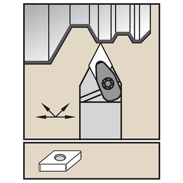 Indexable Toolholder, DDNN,