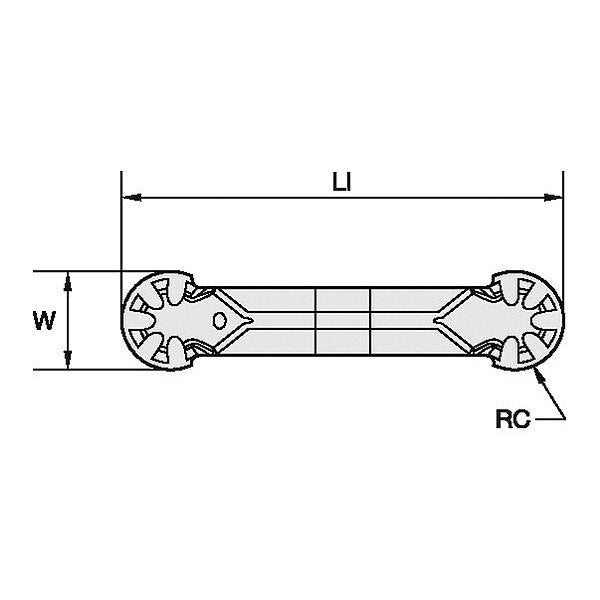 Grooving/Parting Insert, WMT-P-PC, Carbide
