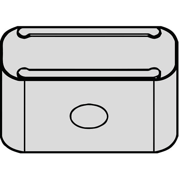 Rectangle Turning Insert, Rectangle, LNUX, 5/32 in, Carbide