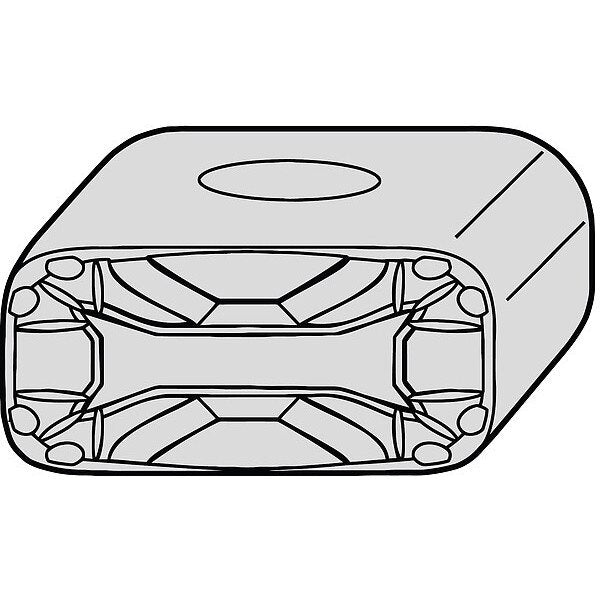 Rectangle Turning Insert, Rectangle, LNUX, 5/32 in, Carbide
