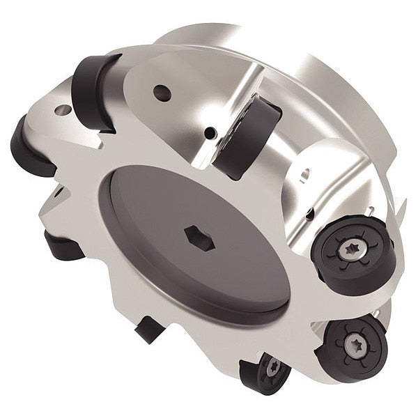 Indexable Face Mill, M200 Series, High Speed Steel, 0.3700 in Depth of Cut