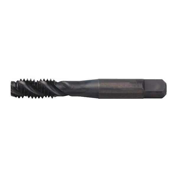 Spiral Flute Tap, M6-1.00, Bottoming, 2 Flutes, Metric