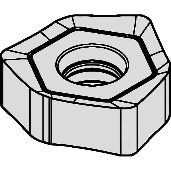 Hex Milling Insert, 6.78mm, Carbide