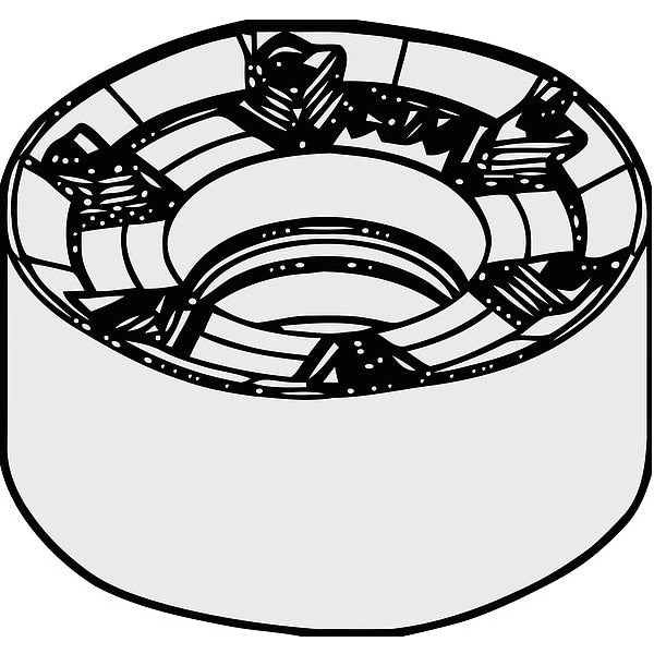 Round Milling Insert, 16.00mm, Carbide