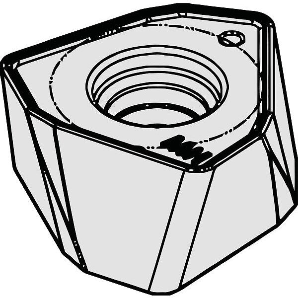 Trigon Milling Insert, 120712, Carbide