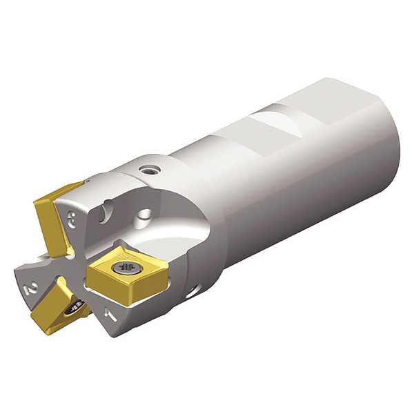 Indexable Square Shoulder End Mill, VSM890-12 Series, High Speed Steel, 9.80mm Depth of Cut