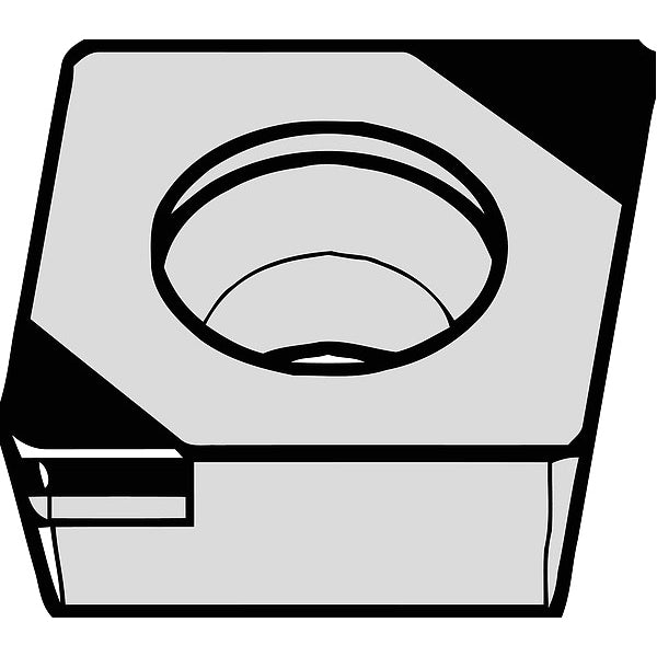 Diamond Turning Insert, Diamond, 3/8 in