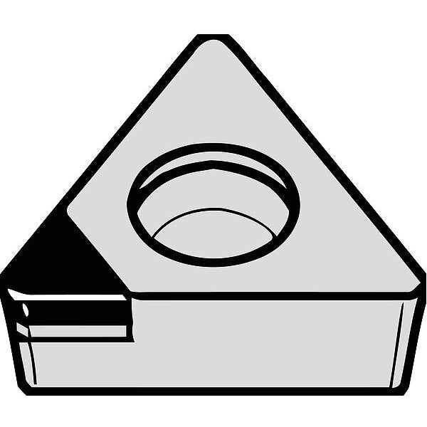 Triangle Turning Insert, Triangle, 3/8 in, TPGW, 1/64 in, Diamond
