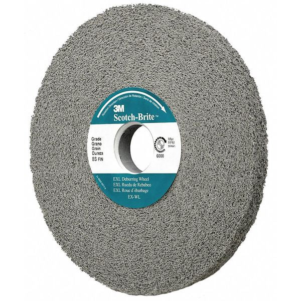 EXL Deburring Wheel, 4inx1/2inx1 in 8S F
