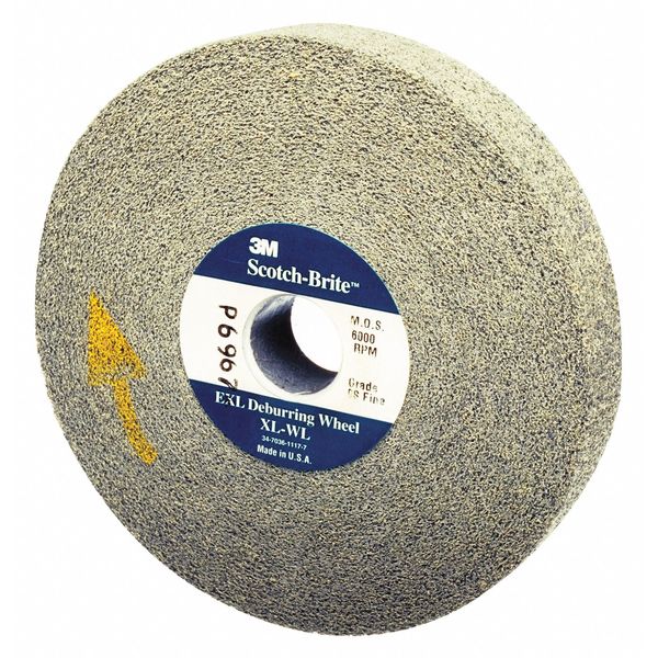 SST Deburring Wheel, 8inx1/2inx3 in 8S F