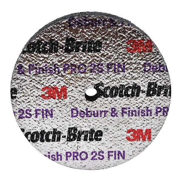 Deburr and Finish PRO Unitized Wheel, 6inx1inx1in, 2S FIN, 2/pk