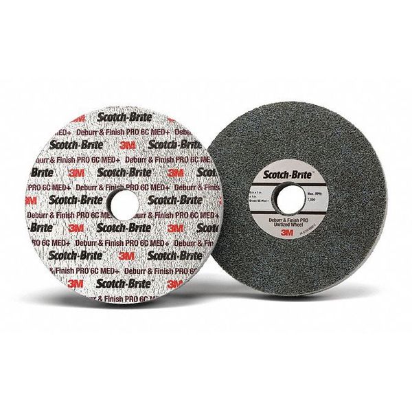 Deburr&Finish PRO Unitized Whl, 3inx1/2inx1/4in, 2S FIN, 20/pk