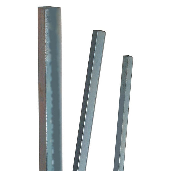 Machine Key, Steel, Plain, 5 mm L, 5 mm Sq
