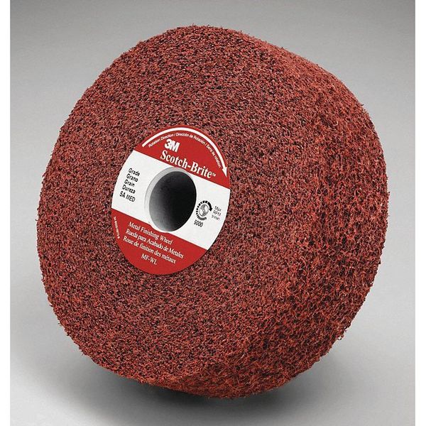 Metal Finishing Wheel, 6inx2inx1-1/4 in 5A MED, 2/pk