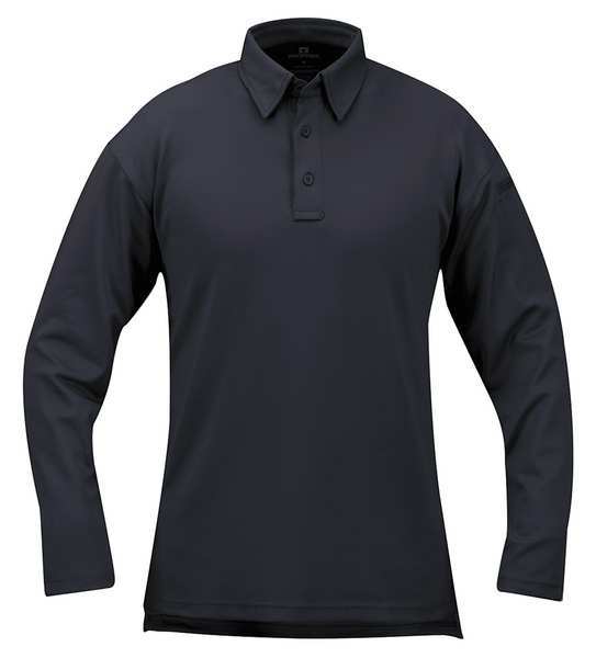 Tactical Polo, 4XL, Long Sleeve, Navy