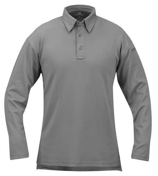 Tactical Polo, XS, Long Sleeve, Gray