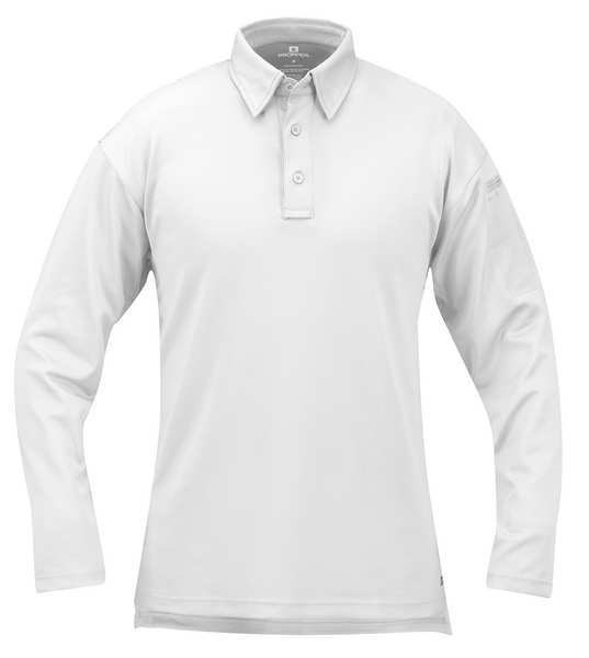 Tactical Polo, M, Long Sleeve, White