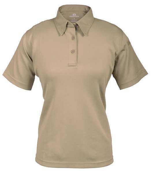 Tactical Polo, S, Short Sleeve, Silver Tan