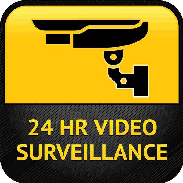 Security Window Decals, 4H x 4W, PK2
