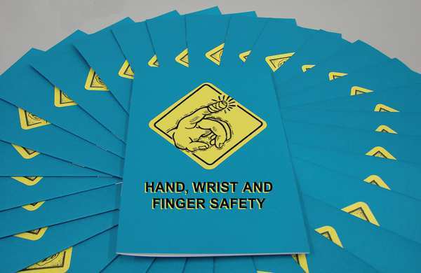 Marcom Training Booklet: Hand, Wrist & Finger Safety, Includes One-Page Quiz, English/Spanish, PK15