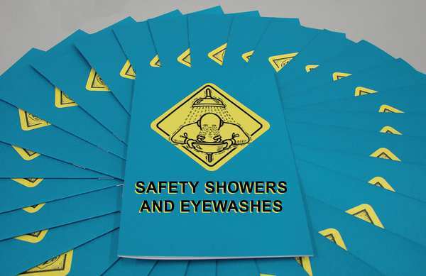 Marcom Training Booklet: Safety Showers and Eye Washes, Includes One-Page Quiz, PK15