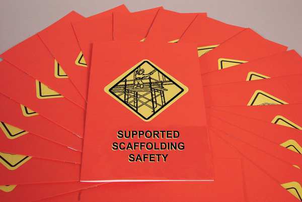 Marcom Training Booklet: Supported Scaffolding Safety, Includes One-Page Quiz, English/Spanish, PK15