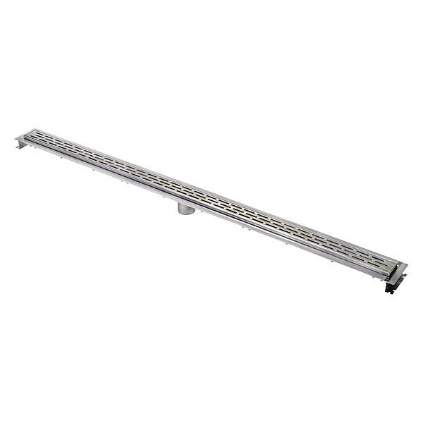 Shower Drain, Linear, Stnlss Steel, 60in L