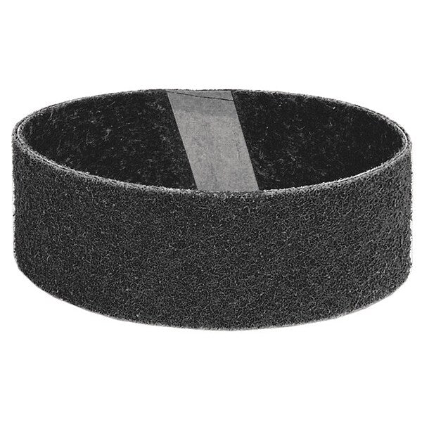 Sanding Belt, 3 in W, 18 in L, Non-Woven, Aluminum Oxide, 36 Grit, Extra Coarse, Rapid Prep, Black