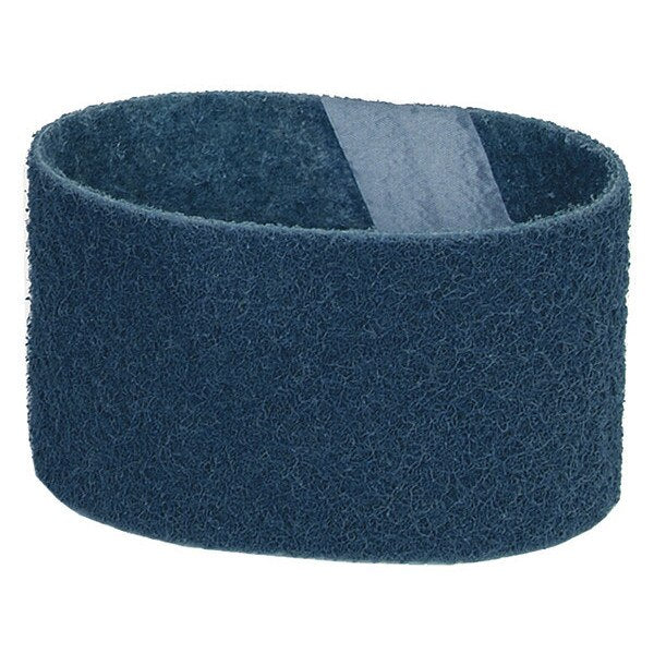 Sanding Belt, 3 in W, 18 in L, Non-Woven, Aluminum Oxide, 360 Grit, Very Fine, Rapid Prep, Blue