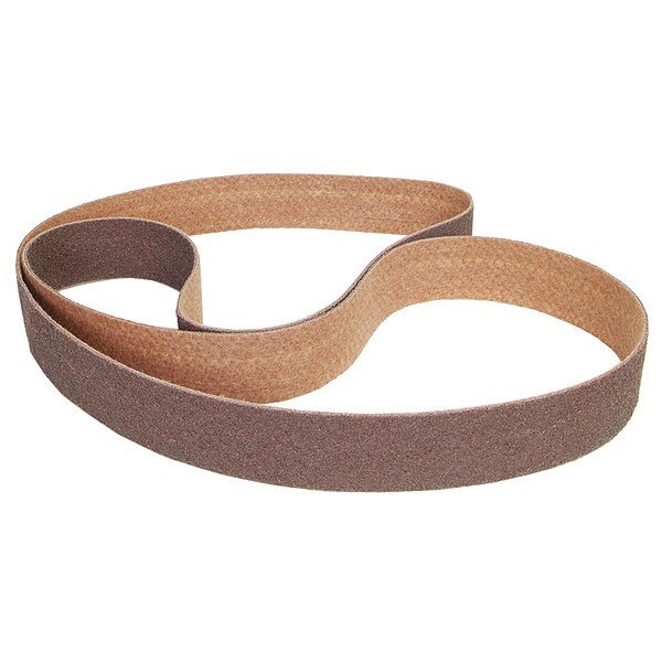 Sanding Belt, 4 in W, 132 in L, Non-Woven, Aluminum Oxide, 80 Grit, Medium, Rapid Prep, Brown