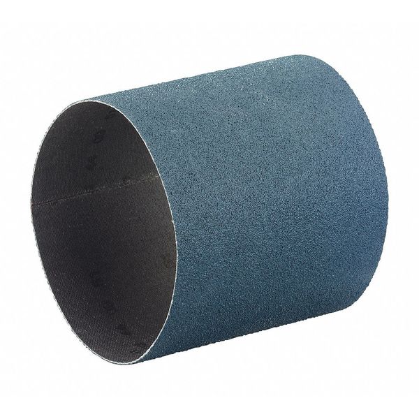 Sanding Belt, Coated, 5 5/16 in W, 11 15/64 in L, 60 Grit, Medium, Zirconia Alumina, Blue