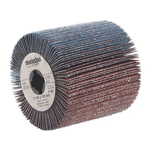 Interleaved Flap Wheel, 4-1/8 In, 180Grit