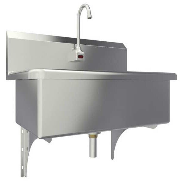 20 in W x 31 in L x 18 1/2 in H, Wall Mount, Scrub Sink