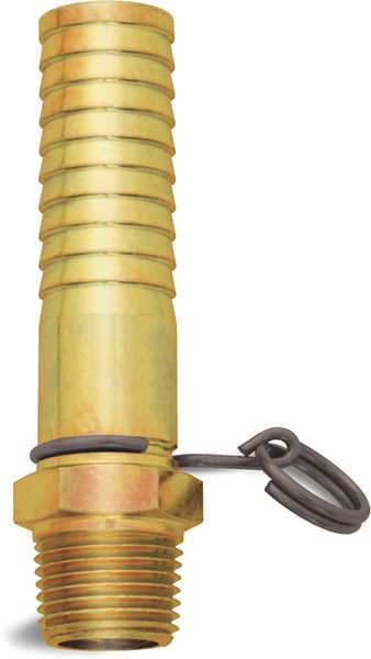 Non-Swivel Hose Adapter, Brass, 1-7/8 in.