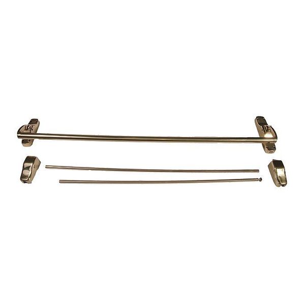 Surface Vert. Rod Crossbar, PolishedBrass