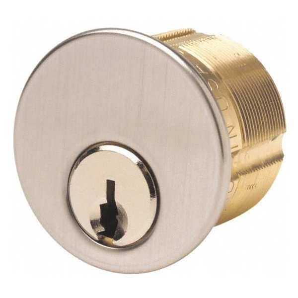 Mortise Cylinder 1-1/8 Inch Satin Chrome