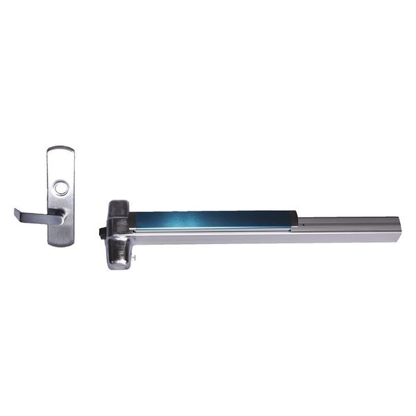 Rim Exit Device, Satin Chrome, 36 in. W