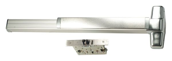 Mortise, Satin Aluminum, 48 in. Door W