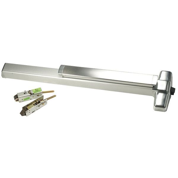 ConcealdVerticalRodExitDevic, SatinChrome