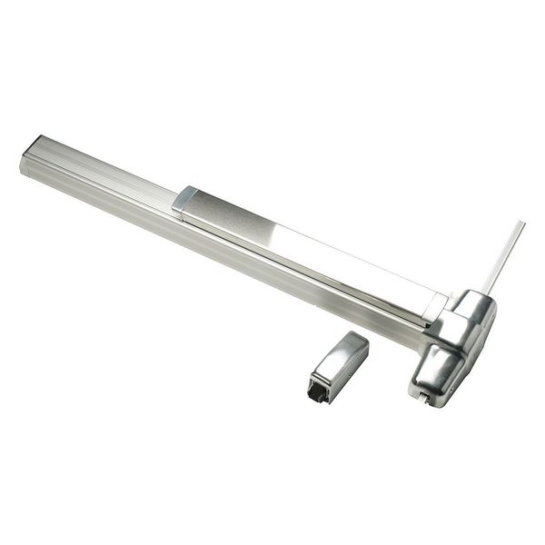 Surface Vertical Rod, Satin Aluminum
