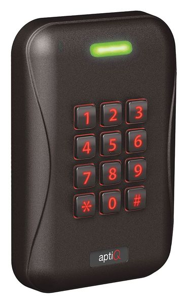 Access Control Keypad, Black, 5-7/64 in. H