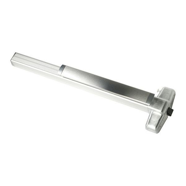 QEL Surface Vertical Rod, Satin Chrome