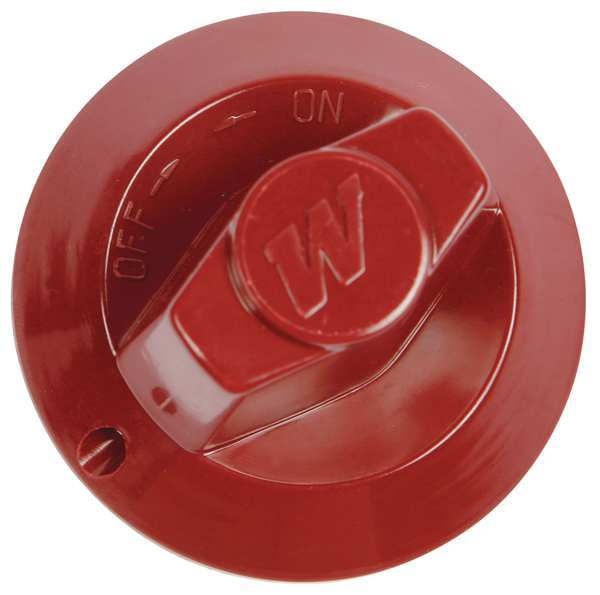 Knob, Control Red-W/Set Scr.