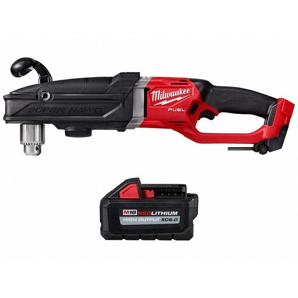 Drill and Battery, 18V DC, 1,500 RPM