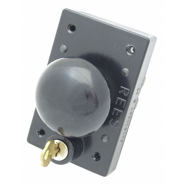 Mushroom Plunger w/Lock, Blk, 2-1/4
