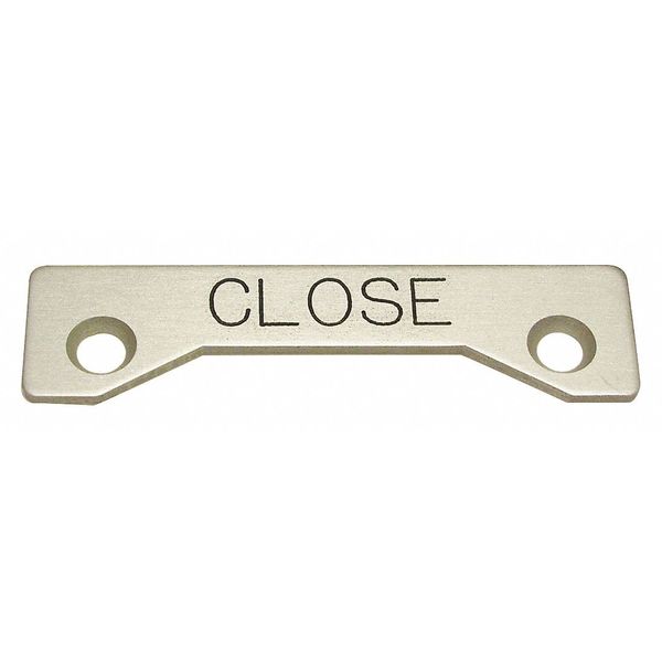 Standard Legend Plate, Close