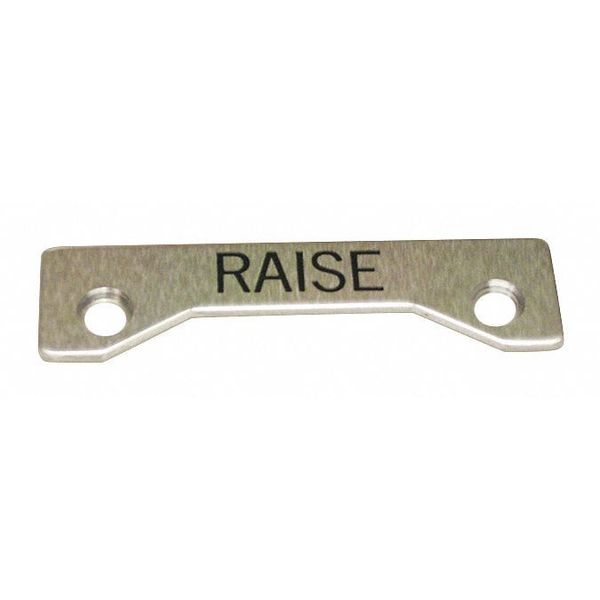 Standard Legend Plate, Raise