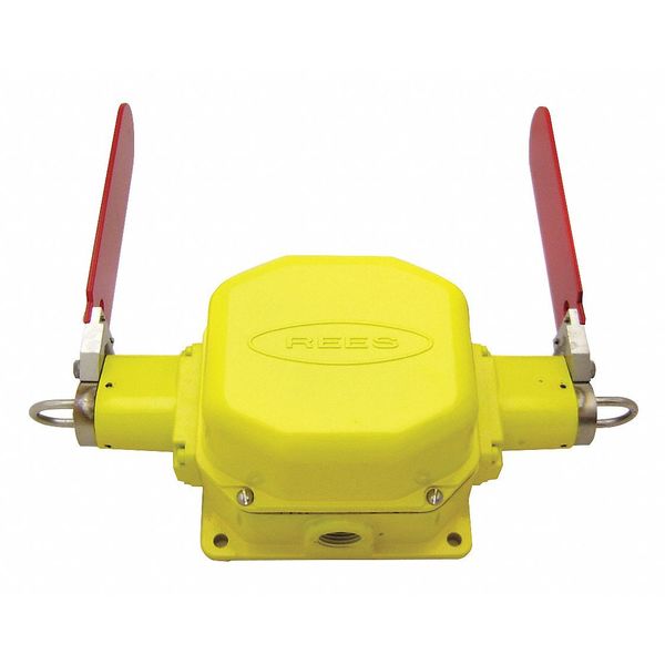Cbl Switch Dble Flag Indicator, 1 NO/1 NC